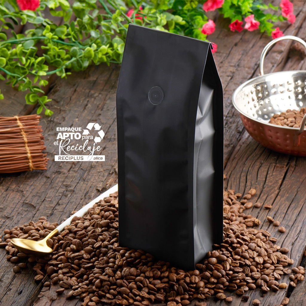 Bolsas Flow Pack de Cuatro Sellos – Café y Chocolate