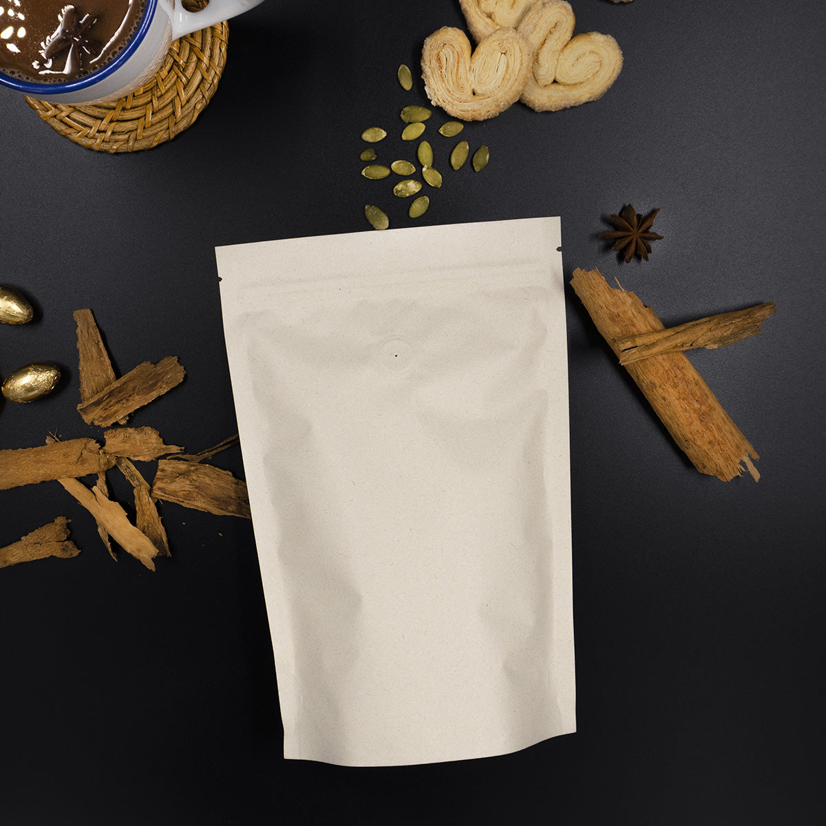 Bolsas Flex Up con Zipper – Café y Chocolate