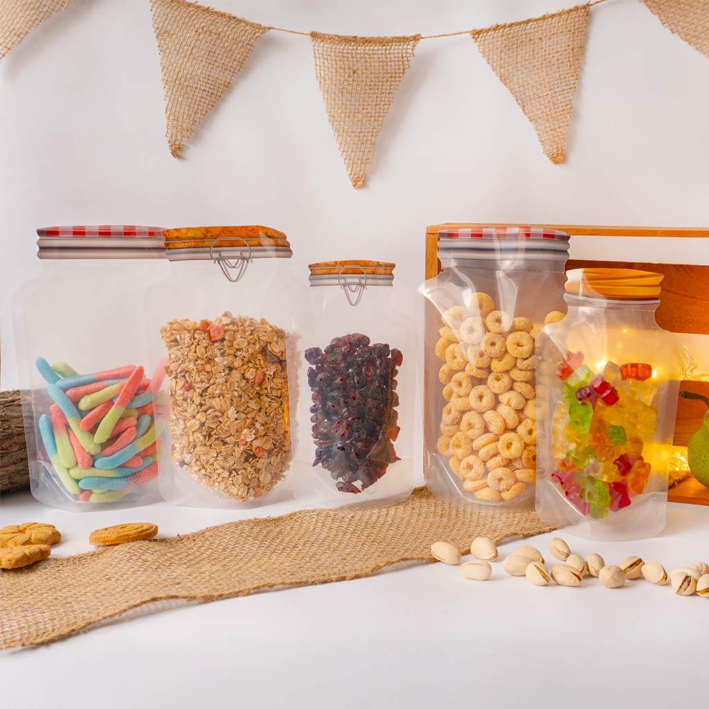 Flex Up Shaped Bags - Snacks, Powders & Cereals