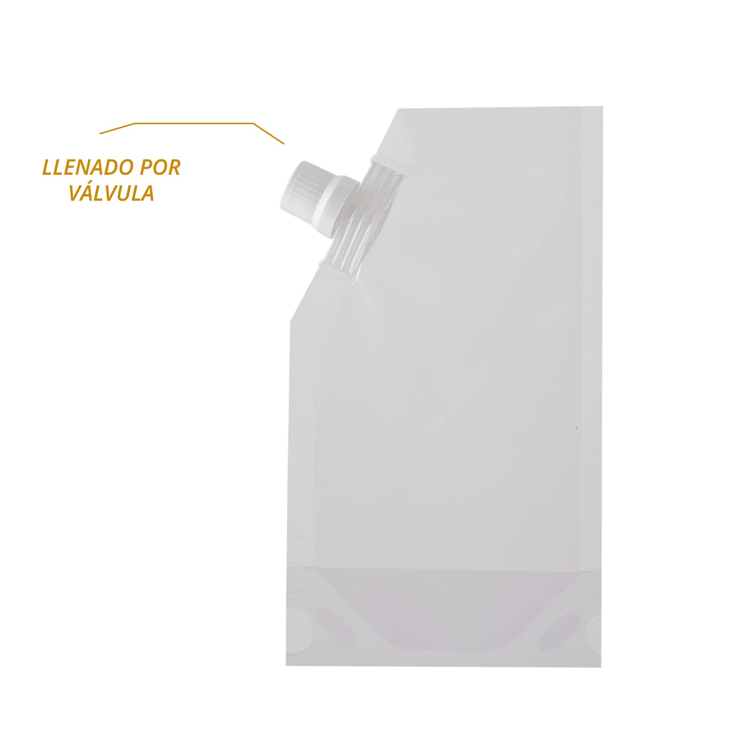 Bolsa Transparente Flex Up (Llenado por la Válvula)