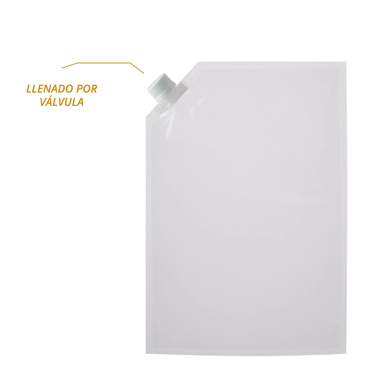 Bolsa Plana Transparente con Válvula (Llenado por Válvula)