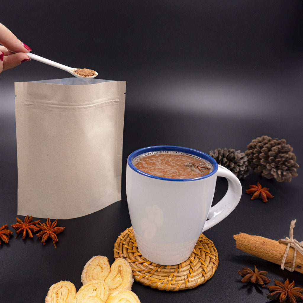 Bolsas Flex Up con Zipper – Café y Chocolate