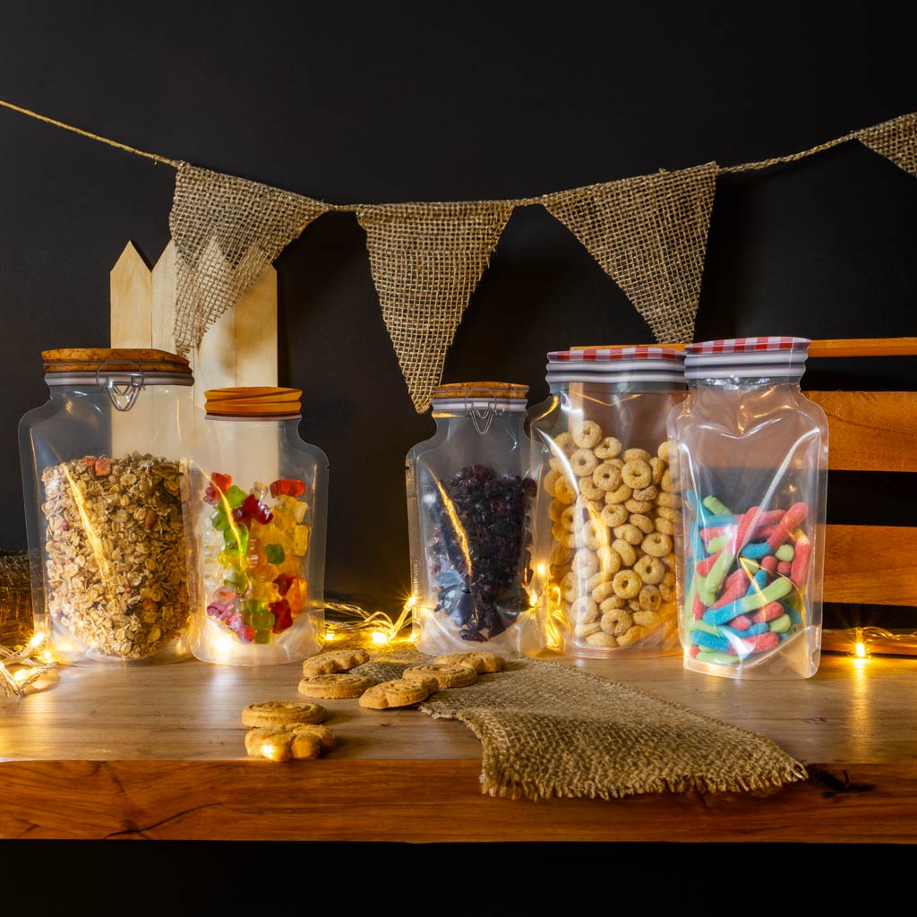 Bolsas Flex Up con forma - Snacks, Polvos y Cereales